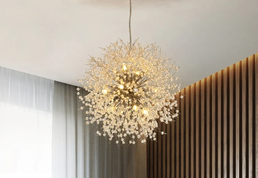 dandelion crystal chandelier